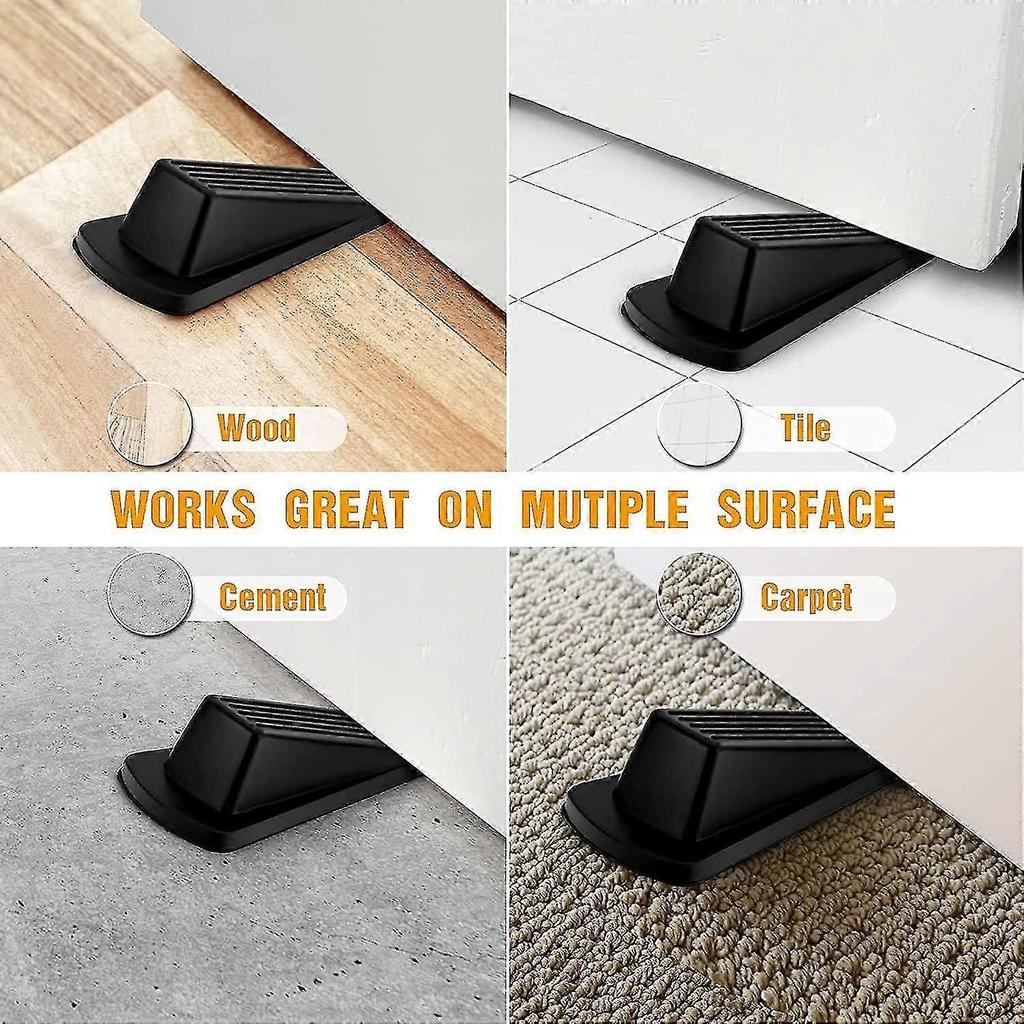 Rubber Door Wedges Heavy Duty Door Stopper for Homes,Offices,Workshops - RIpj