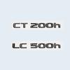 Glossy Black 3D ABS Letters Number CT200h LC500 LC500h HYBRID Emblem For Lexus Car Trunk Logo Sticker Badge Accessories