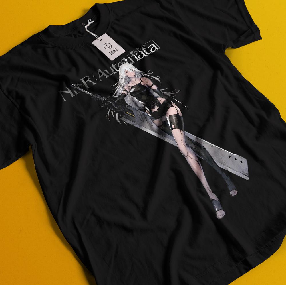

Nier Automata T-Shirt YoRHa 2A Shirt 2B 9S Emil Tshirt Anime Kaine Devola Waifu XL