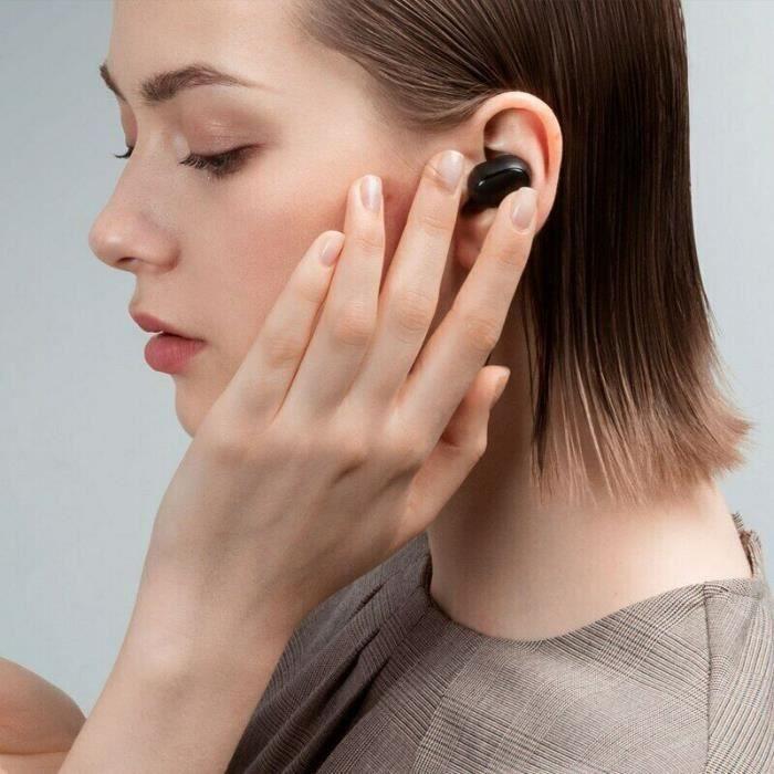 Écouteurs Xiaomi Mi True Wireless Basic 2 - Noir - Bluetooth 5.0 - Autonomie 12h - IPX4
