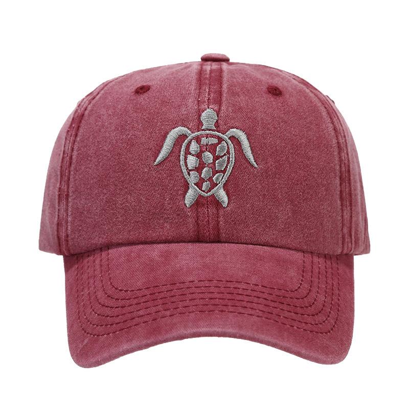 New Hat Men's Personality Fashion Turtle Embroidery Baseball Cap Street Trend Cap Outdoor Versatile Sun Hat