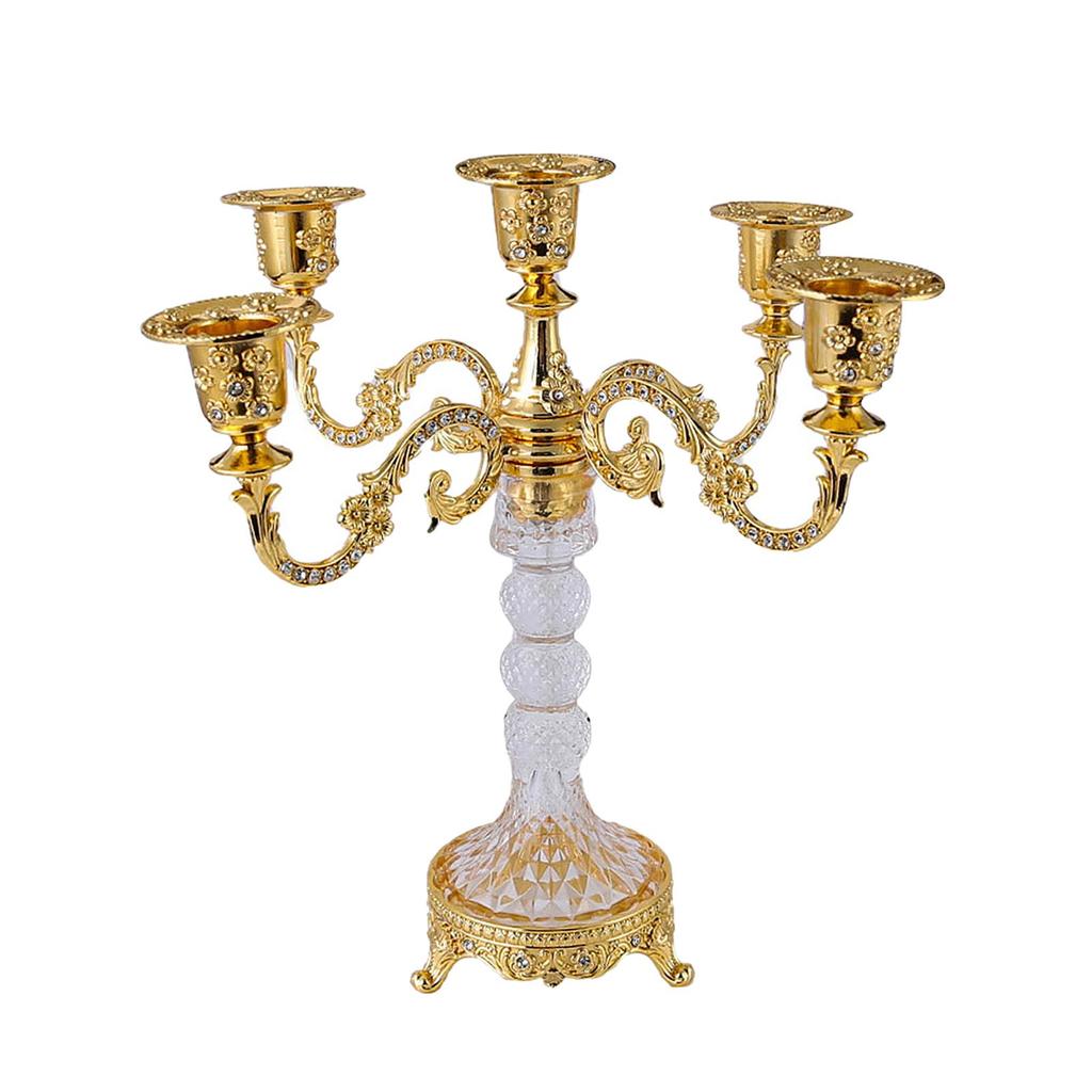 5 Arms Candle Holder Candelabra for Dining And Decorative Use