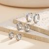 Factory Stainless Steel 18K Gold Plated Waterproof Hoop Earring for Women Versatile Daily Wear 11 13 16MM Earring Set