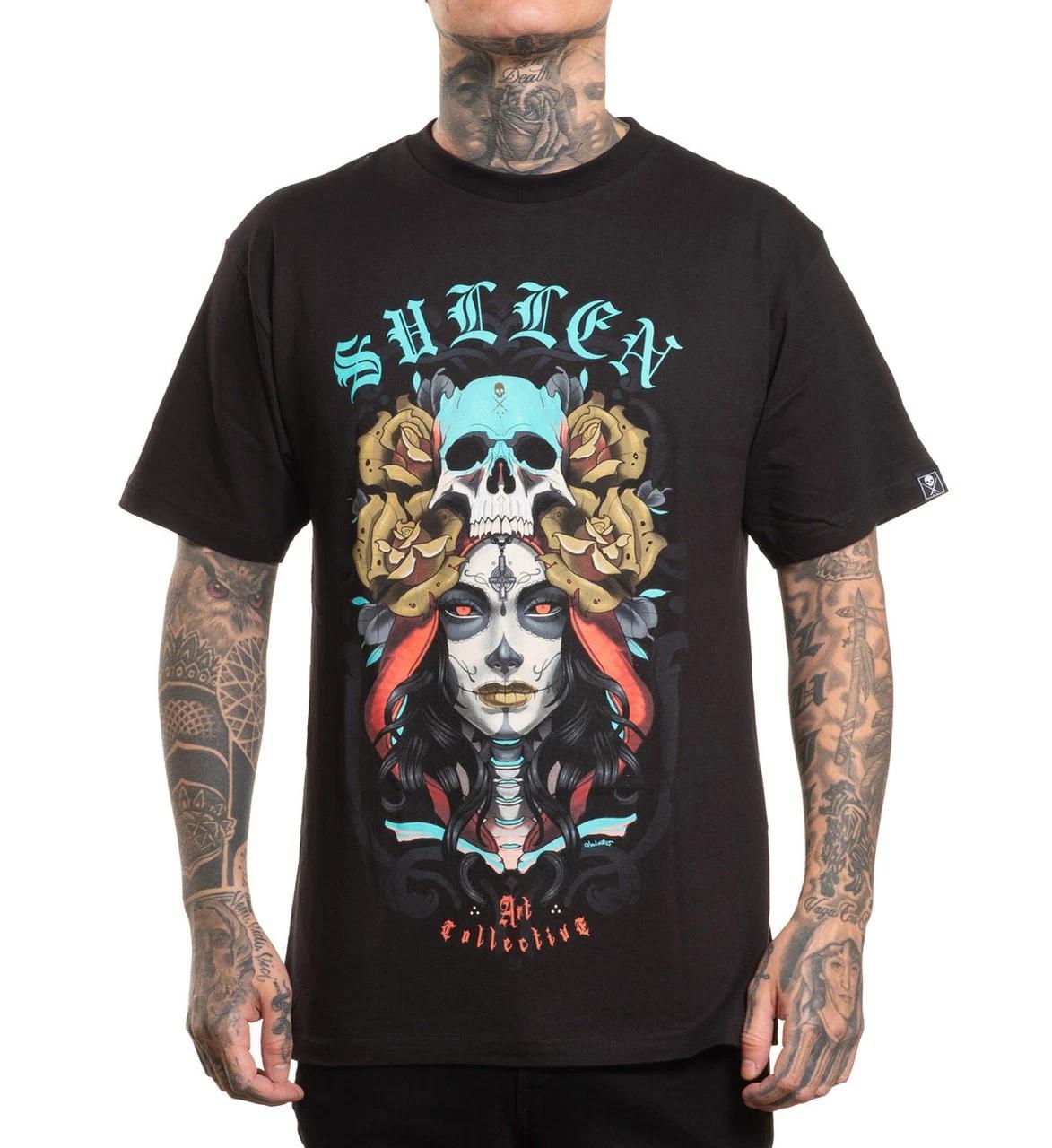 

Sullen Clothing Muerta Standard 100% Cotton T-shirt Mens Tees Top - Tattoo DOD Artwork XL