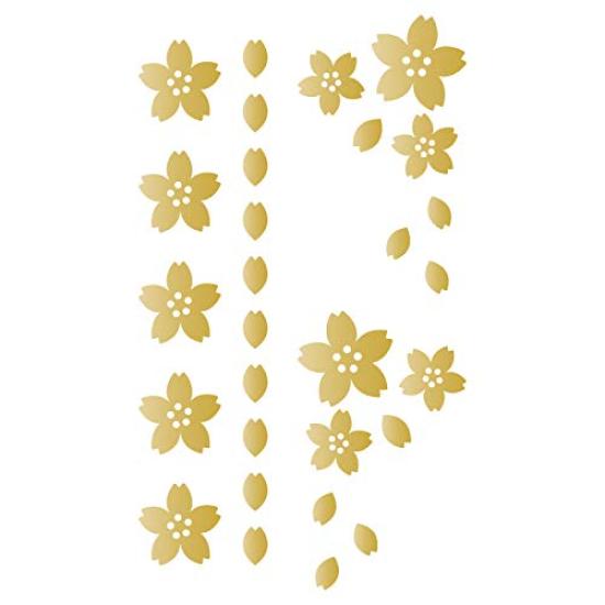 

Виниловая наклейка с лепестками сакуры, для наружного использования, наклейка nc-smile, наклейка, (Золото) золотой