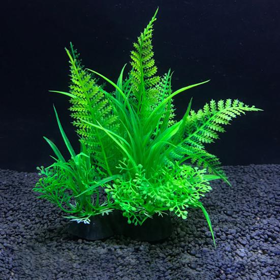 Aquarium Dekoration Hohe Simulation Dekorativ Farbecht Künstliches Wassergras Aquarium Dekoration für Heimdekor