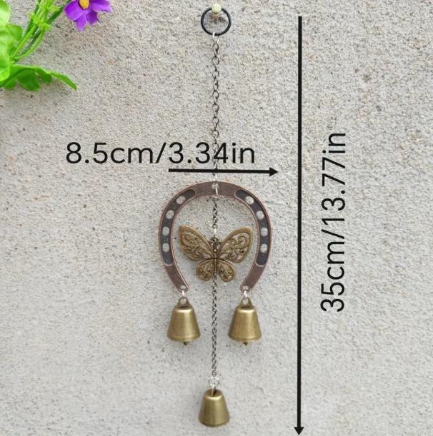 

Retro Country Style Horseshoe Wind Chime Home Decor Items Lucky Pony Bell Pendant Room Decoration New Year Atmosphere Decoration