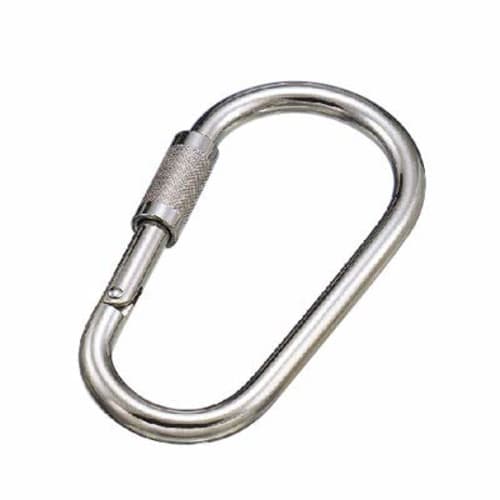 MM Mizumoto Machinery Works SUS304 Stainless Steel Jumbo Carabiner (with Ring) XJB-12B