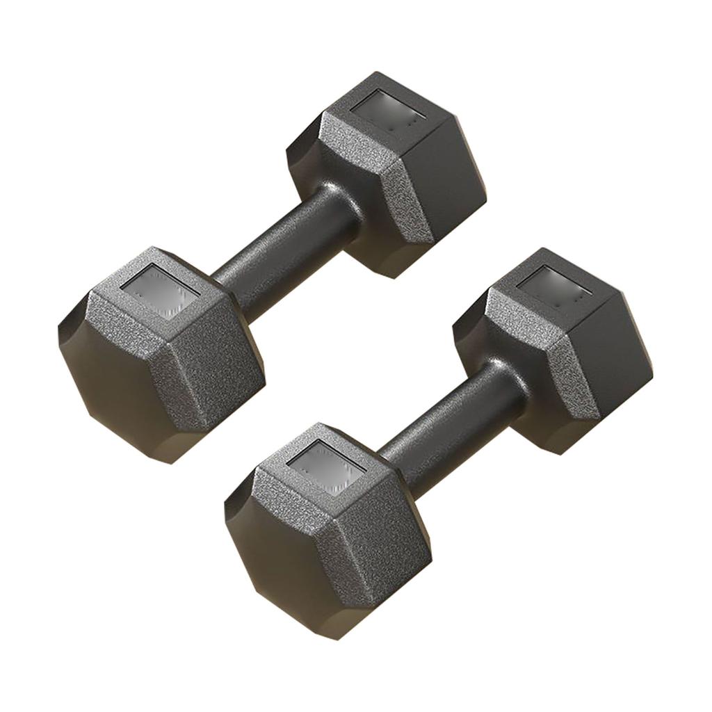 Jeden pár šestihranných činek litinových PVC 22 lb Fitness sada šestihranných činek pro silový trénink
