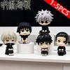 5Pcs Q Version Jujutsu Kaisen Figures Cute Yuji Itadori Gojo Satoru Pvc Action Figures Anime Model Toy Collection Doll Gift