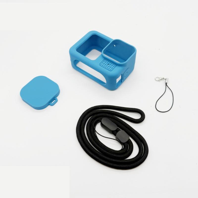 

Силиконовый чехол для GoPro Hero 13 Black Защитное стекло для экрана Защитная пленка Откидная боковая крышка аккумуляторного отсека Крышка объектива