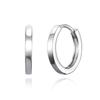 GEIGER Jewelry Silver 925 Simple Basic One-Touch Ring Earrings GISVEE139