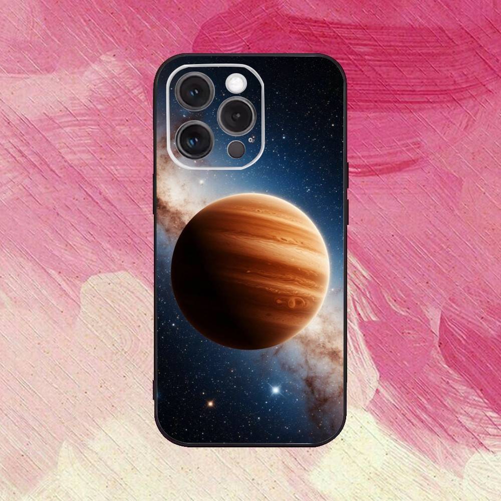 Universe planets  Phone Case  For iPhone17,16,15,14,13,12,11 Plus,Pro Max Soft Black Cover