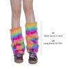 Furs Leg Warmer Winter Furry Long Boot Cuffs Fuzzy Shoes Cover Party Costume