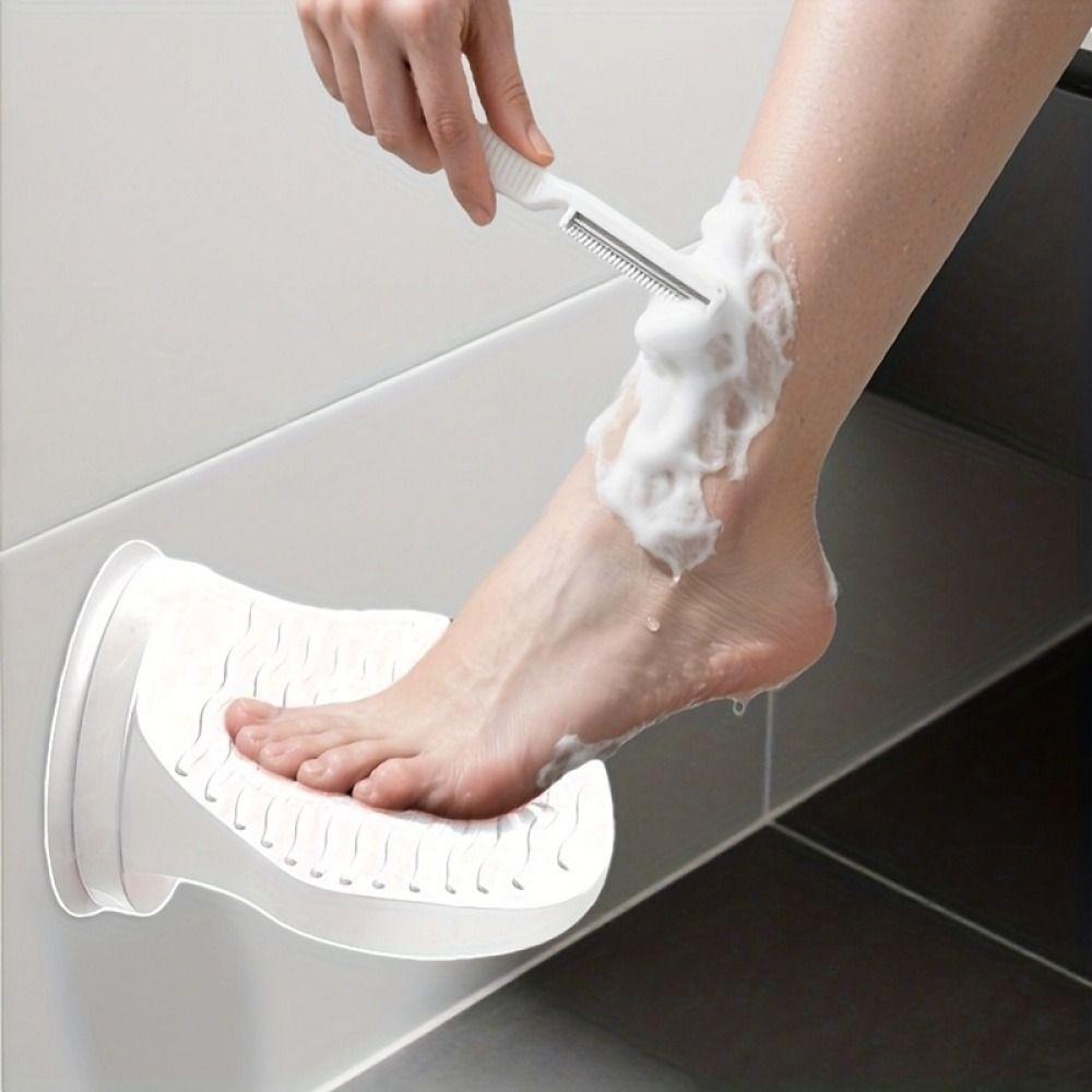 Anti-Slip Surface Shower Foot Rest Ergonomic Design Leg Shaving Footrest  Bathtub Side