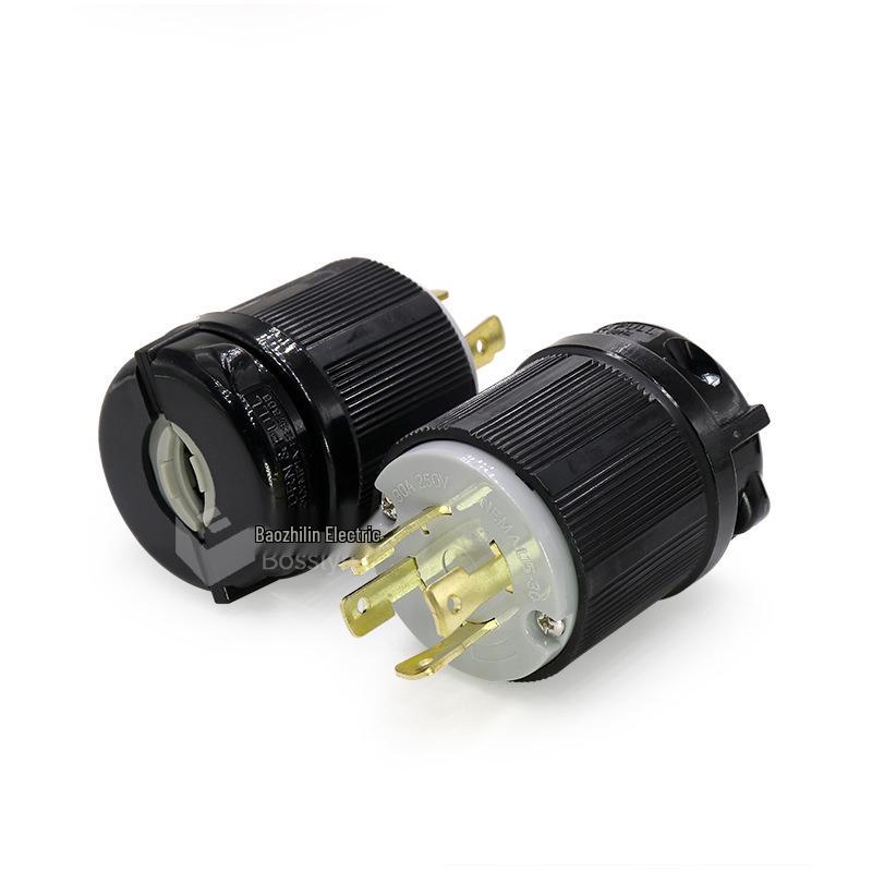 WJ-8431 High-Power Anti-Loosening Explosion-Proof Hook Plug, US Standard Industrial.