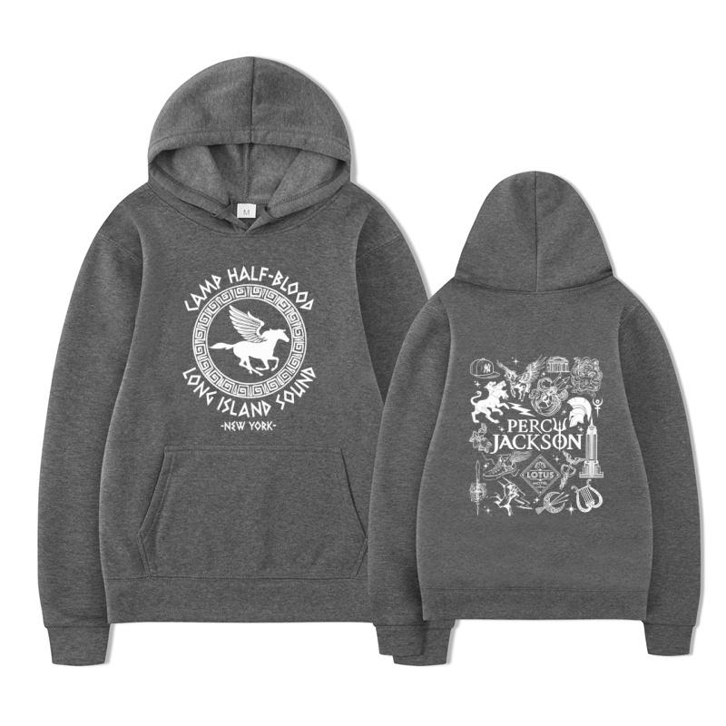 Camp Half Blood Long Island Sound Percy Jackson Hoodie Harajuku Men's Casual Fashion Streetwear