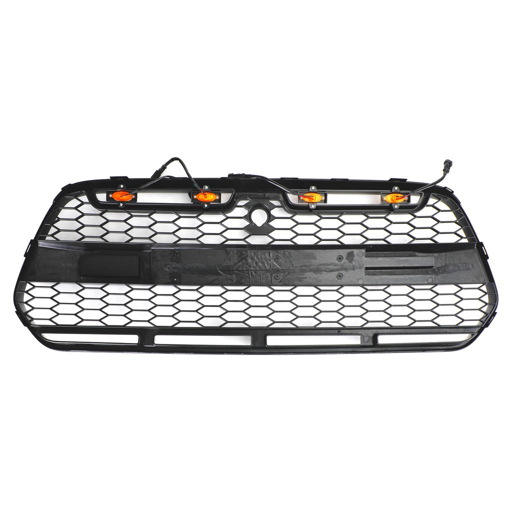Matt Svart Främre Stötfångargrill med LED passar för Ford Transit MK8 2015-2018 Raptor