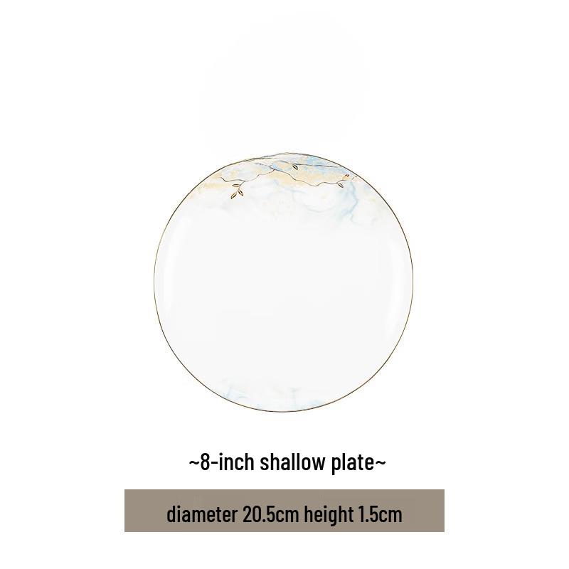Ceramic 8-inch Shallow Plate