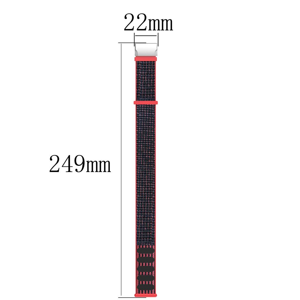 For Garmin Forerunner 570 47mm/Fenix 8 47mm/Fenix 7/Fenix 6/Fenix 5 Loop Fastener Nylon Smart Watch Strap Wristband