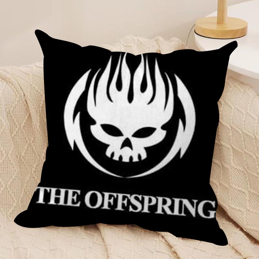 The O-Offspring Cushion Cover Silky Short Plush Double-Sided Printed Pillow Case for Sofa All Seasons Home Decor Gift