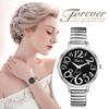 Large Elastic Free Quartz Fashion Gift for Lover Women's Watch, Numbers, Analog, Belt, Size, Simple, Stylish, Watch, Silver, Women's Accessory,