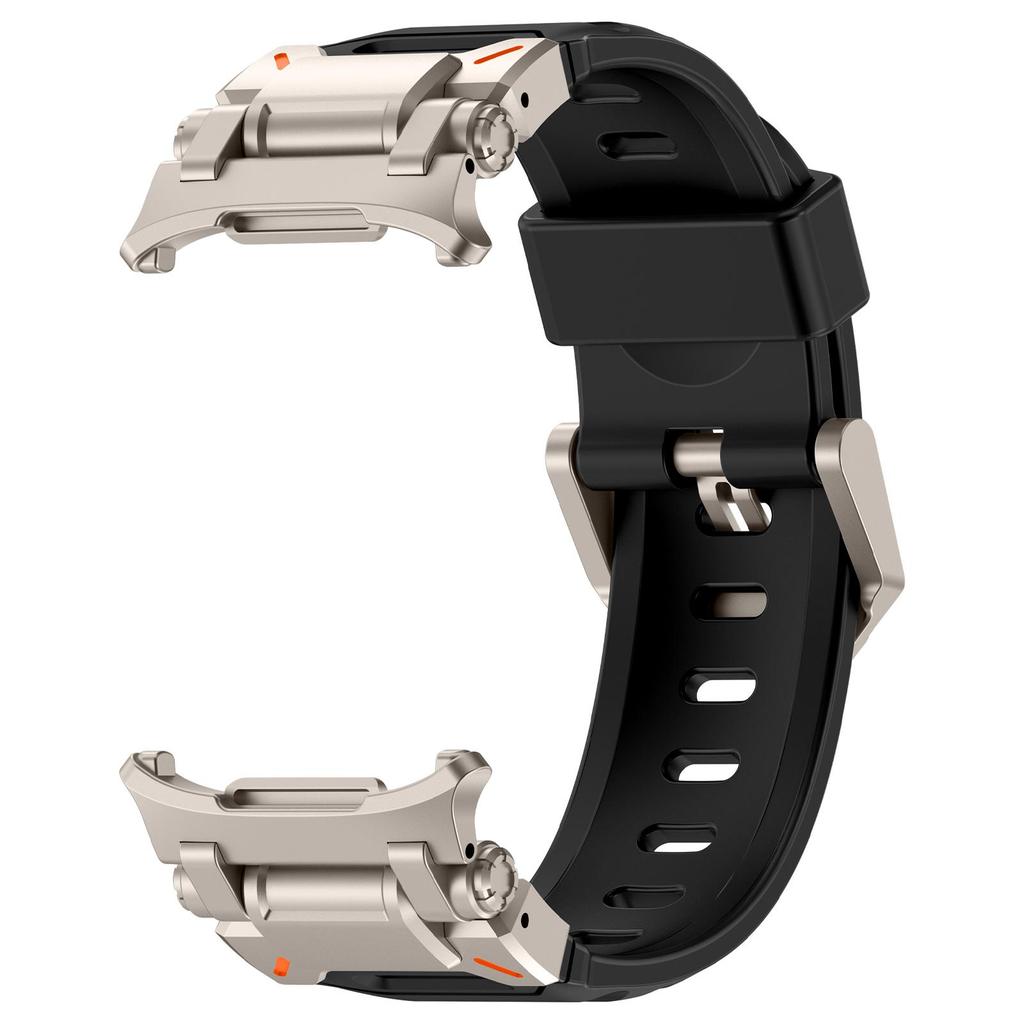 Fluorkautschuk-Armband für Samsung Galaxy Watch Ultra 2026 47mm Sport-Kautschukarmband für Galaxy Watch 7 Ultra 47mm Armband ohne Lücken