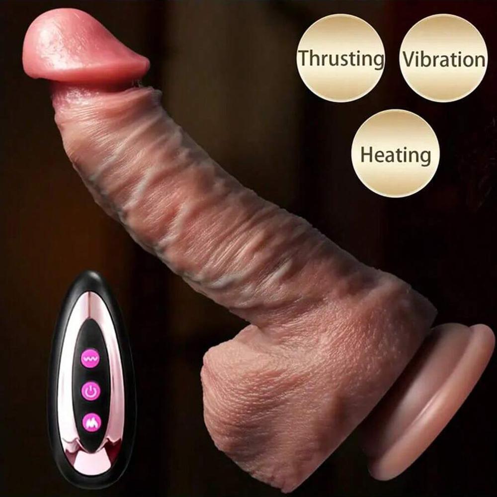 Δονητής για γυναίκες Sextoy Θέρμανση Dildo Δονητές πέους Γυναικείες Αυνανιστές Μεγάλη τηλεσκοπική κούνια Ερωτικά παιχνίδια σεξουαλικά παιχνίδια για ζευγάρια