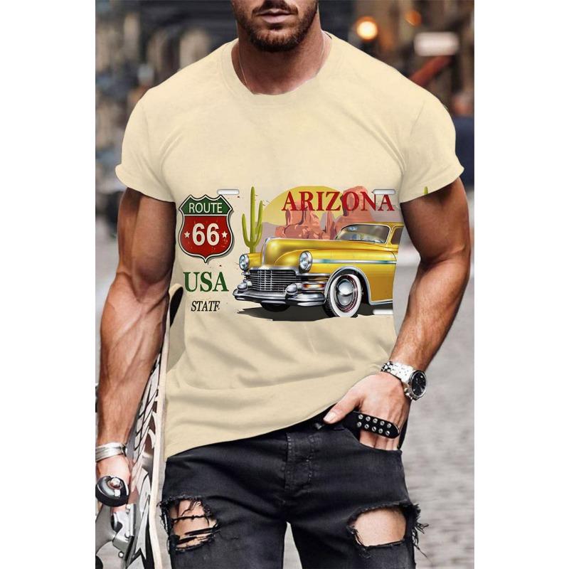 

Летний топ с круглым вырезом и 3D-мультяшным принтом, модные повседневные футболки с короткими рукавами для мужчин XS