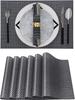 Waterproof PVC Coaster Placemat 45x30 Rectangular Placemat Decorative Bowl Mat Insulation Pad Table Mat Coaster posavasos