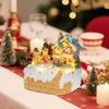 Animated Gingerbread House Christmas Decor Pre-Lit Musical Collectible Building with Rotating Figurines Indoor Holiday Display