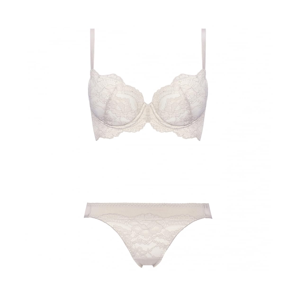 

AMOSTYLE BY Triumph Daily AMOTYLE Чашка Бюстгальтер Трусики Кружево M023 Размер D75M 3/4 & Комплект, Резина, (Глизе),