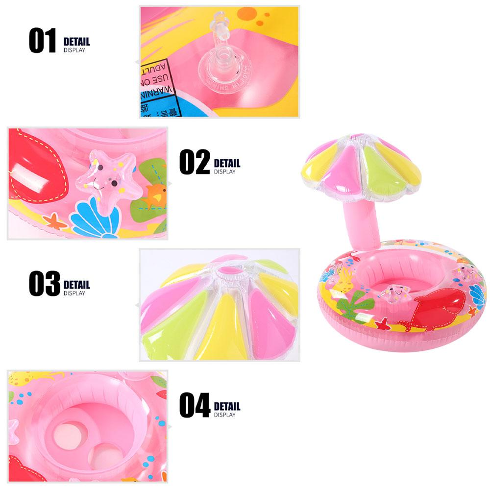 Kleinkind Kind Schwimmen Ring Aufblasbare Kleinkind Pilz Form Schwimmenden Pool Wasser Sitz Mit Baldachin