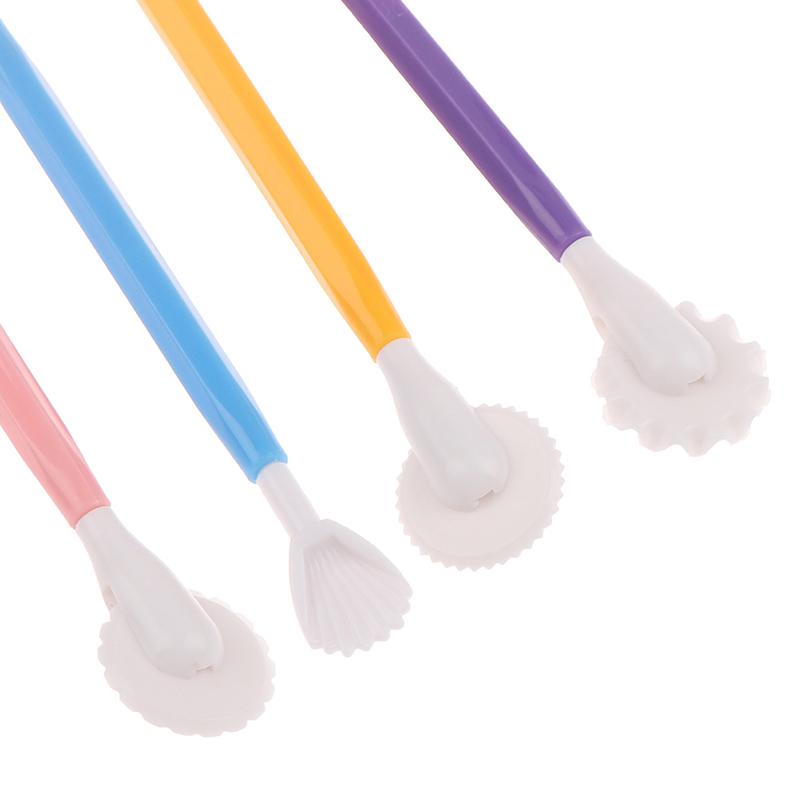4Pcs Fondant Cake Decorating Modelling Tools 8 Styles Flower Decoration Pen