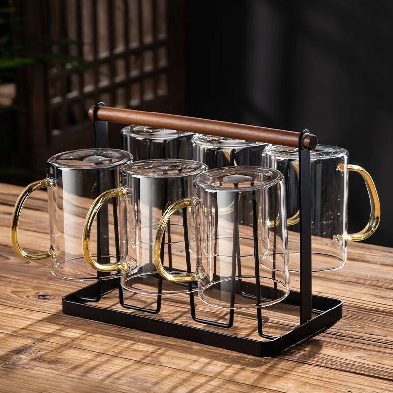 Chinese Style High-Temperature Glass Tea Cup Set