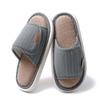 Japanese linen slippers female silent indoor couple home soft bottom non-slip breathable four-season slippers home men