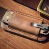 Cowhide Crazy Horse EDC Pocket Tool Cover Belt Knife Cover Storage Bag Horizontal Knife Sheath Knife Cover Fanny Pack