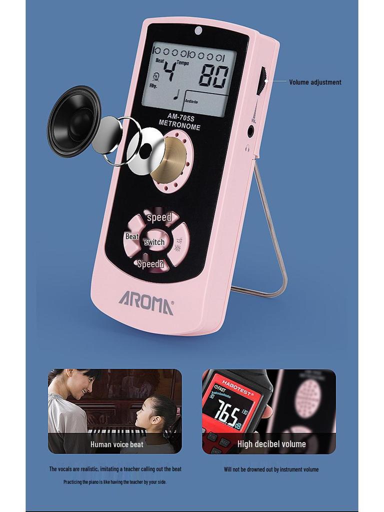 Anoma Multi-Instrument Electronic Metronome for Piano, Hulusi, Guzheng, Drums, and Saxophone.