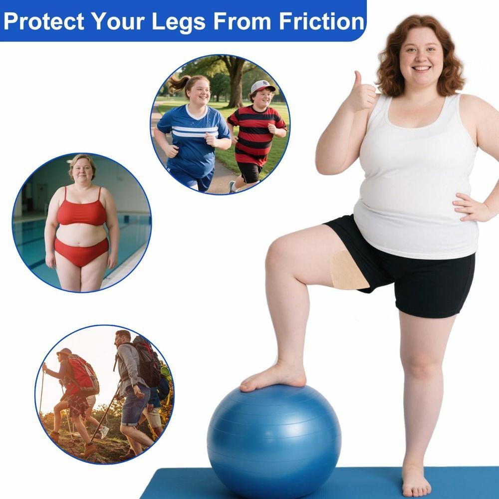 1Pc Anti Chafing Friction Thigh Inner Rub Pads Anti Chafing Friction Patches  for Women Girls
