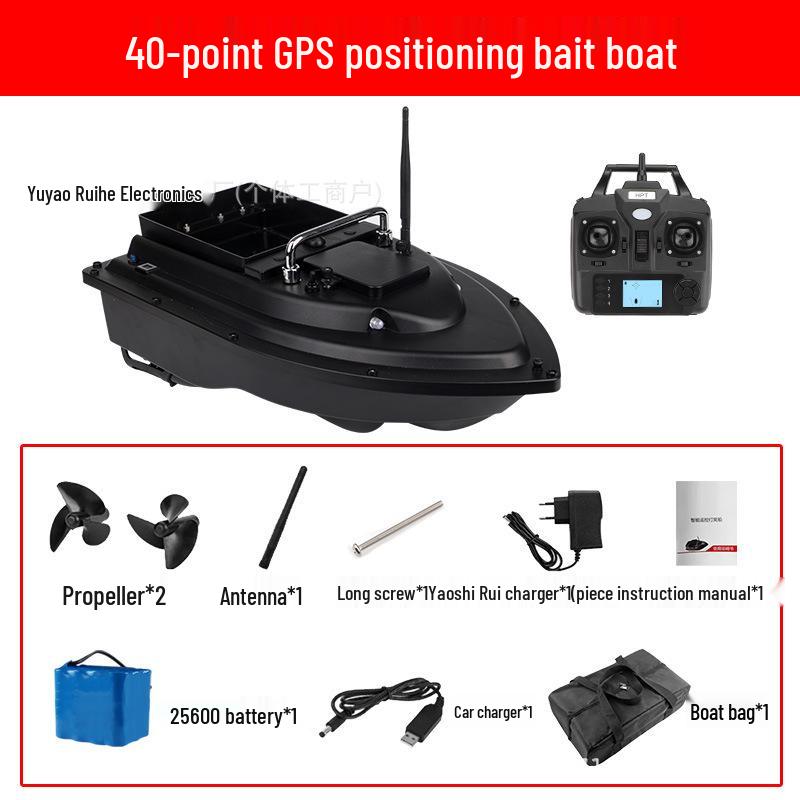 Large Remote Control Bait Boat with GPS & Auto Return for Fast Cruising