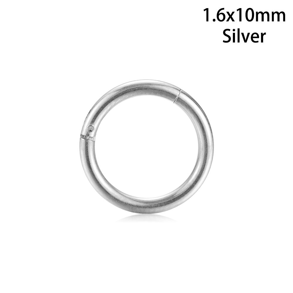 1Pc Hot Unisex Titan Stahl Scharnier Segment Ohr Helix Tragus Nase Hoop Lippen Ring Piercing Septum