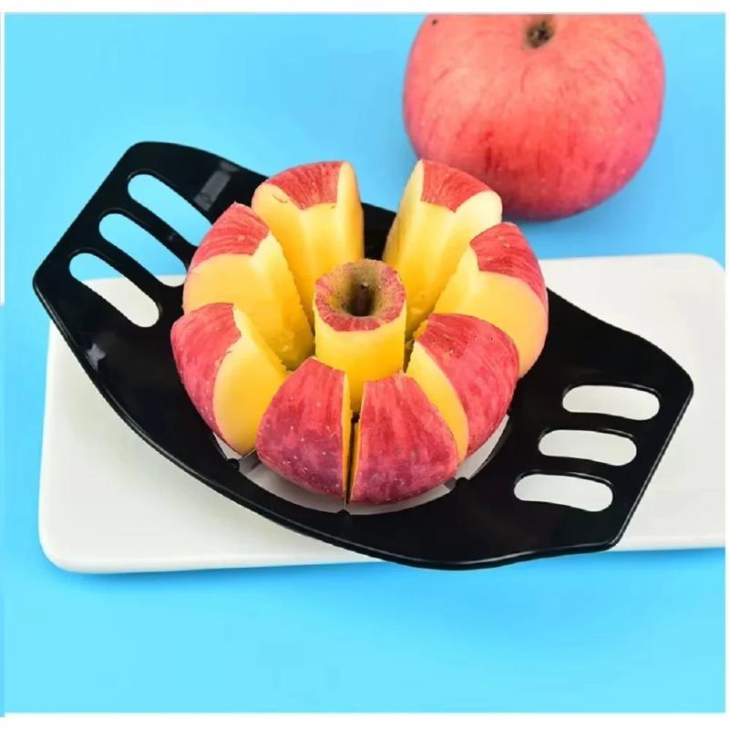 1pcs Stainless Steel Apple Slicer, Household Plastic Fruit Slicer, Slicing Knife, Fruit Slicer, 8 Slice Apple Slicer
