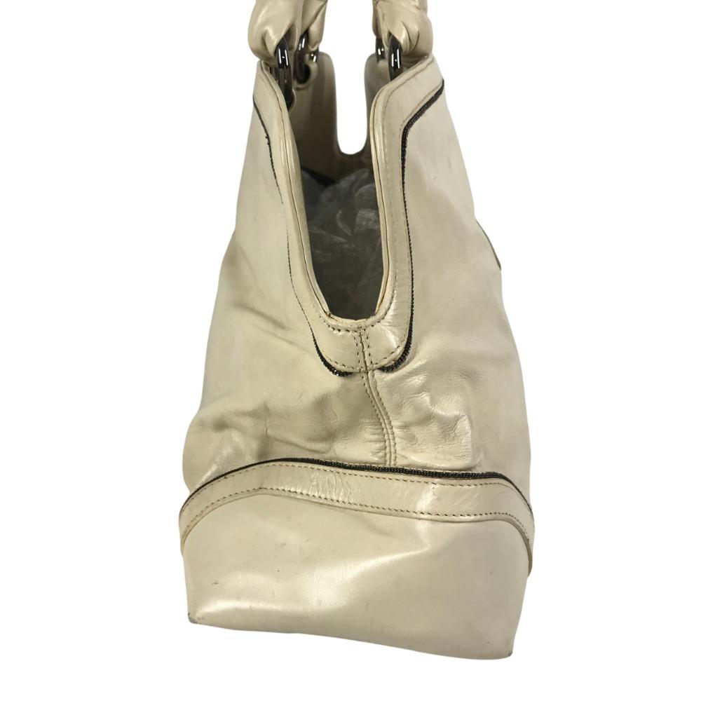 CHANEL CC CC Mark logo Chain logo Bag Mini Duffle Bag Hand Bag Leather White