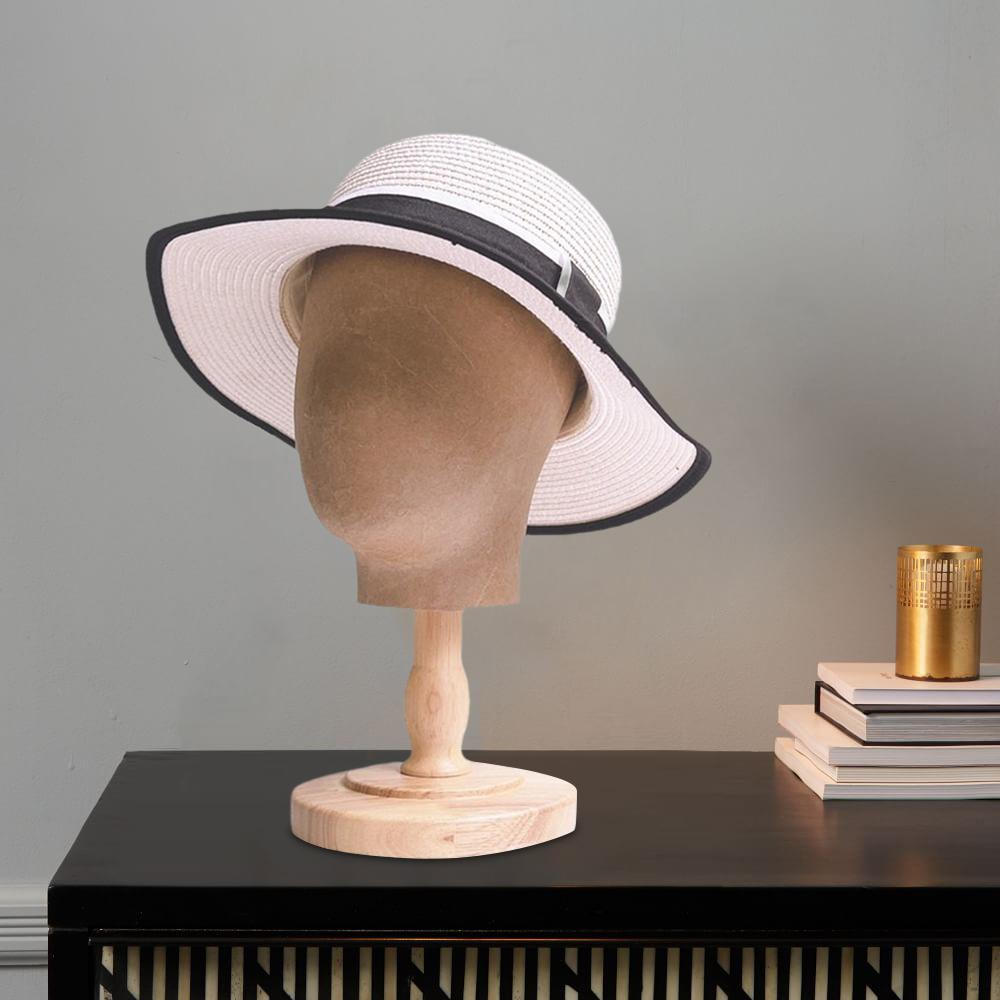 Mannequin Head Hat Holder Display Wig Stand for Caps Headdress Hats