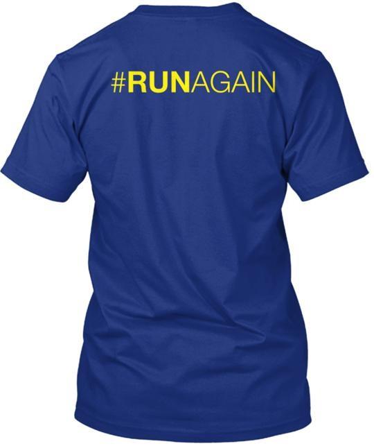 Runagain Boston Marathon Ribbon T-shirt Made in the USA Size S to 5XL Unisex T-Shirt XXXXL