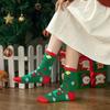 Snowflake Santa Xmas Tree Autumn Winter Happy Socks Cotton Christmas Socks Long Sock