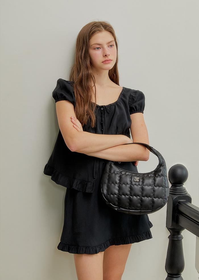 Anoetic Anc Quilting Tote Bag_Black