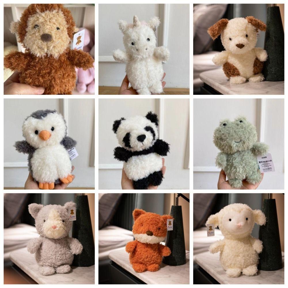 

Fox Owl Pig Lamb Chick Duck Furry Plush Toys Soft Plushies Dolls Gifts Children Lamb-20cm