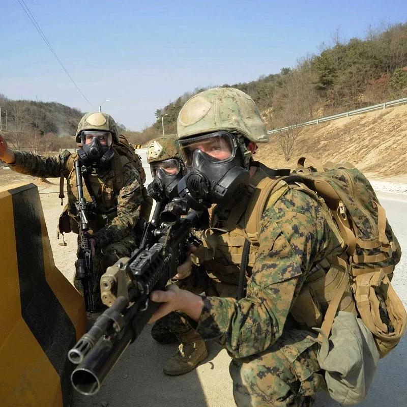 Full Face Protective Tactical Gas Respirator Mask for Airsoft Shooting Hunting Riding Outdoor CS Game Cosplay Protection