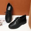 Damen Schwarze Schnürschuhe Formell Leder für Vorstellungsgespräche - Weiche Sohle, Herbst/Frühling